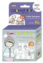 *Lipni spalvinimo knygelė rulone StickN, Little Designer - Žiema