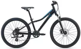 Vaikiškas kalnų dviratis Liv Enchant 24, 132–150 cm ūgiui, Juodas