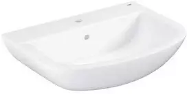 Grohe praustuvas BAU Ceramic 65cm su skyle maišytuvui, baltas