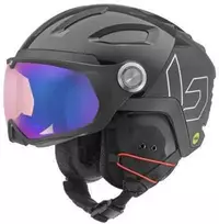 BOLLE V-RYFT MIPS Juodas Shiny slidinėjimo šalmas (Dydis: 55-59cm)