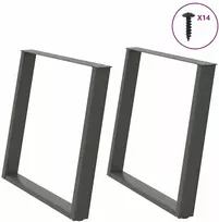 Valgomojo stalo kojelės, U formos, 2 vnt., 90x(72-73)cm