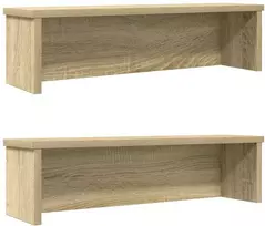 Virtuvės lentynos, sukraunamos, 2 vnt., ąžuolo, 60x15x16cm