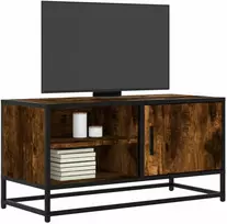 TV staliukas Televizoriaus spintelė, dūminė, 80x34,5x40cm, mediena/metalas