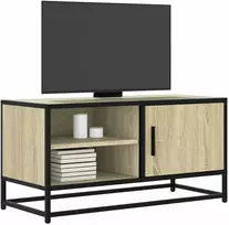 TV staliukas Televizoriaus spintelė, ąžuolo, 80x34,5x40cm, mediena/metalas