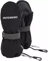 Didriksons žieminės neperšlampančios pirštinės BIGGLES ZIP MITTEN C 503942/060 (Juodas)
