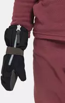 Didriksons žieminės neperšlampančios pirštinės BIGGLES ZIP MITTEN 7 - Juodos