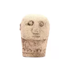 Bazaar Akmens skulptūra, Sumba, 0,1x0,1x0,09 m, gelsvasis akmuo