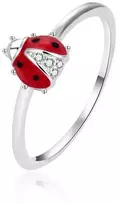 Agato Sidabrinis vaikiškas žiedas Ladybug AGT-RD03