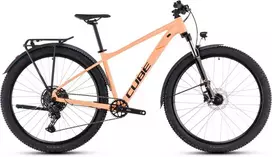 Dviratis Cube Aim Race Allroad 29 tangerine'n'juodas 2025-M (Dydis: M)