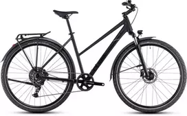 Dviratis Cube Nature ONE Allroad Trapeze juodas'n'juodas 2026-50 cm (Dydis: 50 cm)