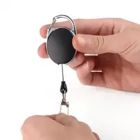 Oem Jojo raktų pakabukas – ištraukiamas dirželis – Retraktor raktų pakabukas – juodas