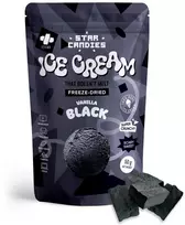 Supergarden STAR CANDIES šaltyje džiovinti vaniliniai juodieji ledai, 50g