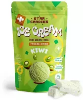 Supergarden STAR CANDIES šaltyje džiovinti kivi skonio ledai, 50g