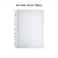 AD Class Įmautės dokumentams A5 matinės 40 mikr., pakuotėje 100 vnt. (A5OP40-100)