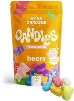 Supergarden STAR CANDIES šaltyje džiovinti guminukai "Bears", 20g