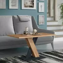 Szynaka Trendline Žurnalinis staliukas ENZO 02 Craft Oak Gold /Beton Juodas