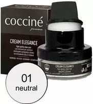 Bespalvis lygios odos maitinantis ir spalvą atnaujinantis batų kremas – Coccine Kreminis Elegance, neutralus, 50 ml