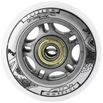 PU 70x24 82A Baltas (4 vnt.) + ABEC-7 (8 vnt.) NILS EXTREME RINKINYS
