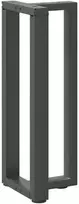 Konsolinio stalo kojos, T formos, 2 vnt., antracito spalvos, 25x28x(72-73) cm, plienas