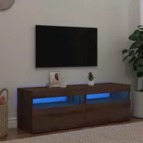 TV staliukas Televizoriaus spintelės su LED, 2vnt., artisano, mediena