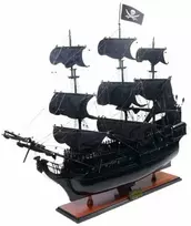 Mirtop Juodoji Perla – rankų darbo medinis laivo modelis Karibų piratų gerbėjams