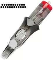 Activeshop Tatuiruotės kasetė El Cartel V2 - 0.35 23RM Long Taper, 10 vnt.