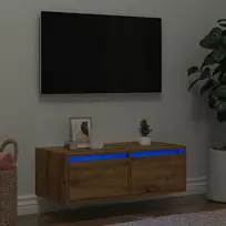 TV staliukas Televizoriaus spintelė su LED, artisano, 75x35,5x25 cm