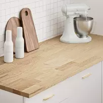 virtuvės stalviršis 140x63,5x2,7 cm ąžuolo masyvo stačiakampis
