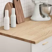 virtuvės stalviršis 100x63,5x2,7 cm ąžuolo masyvo stačiakampis