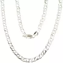 Sidabrinė grandinėlė Rombo 4 mm , briaunų apdirbimas deimantu - 4 mm. - 55 - 12.4 g.