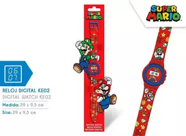 Kids Euroswan „Super Mario“ skaitmeninis laikrodis