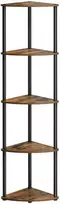 Songmics Kampinė lentyna su 5 lygiais 38,3 x 27 x 139 cm ruda vintažinė