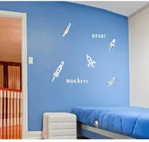 Veidrodinė dekoracija "Raketos" (PASKUTINIS)