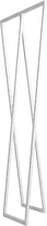 Customform Knygų stovas, HYLLER SIDE, 150x75 cm, Baltas