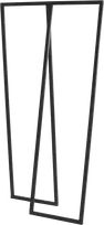 Customform Knygų lentyna, HYLLER, 100x75 cm, Balta