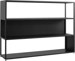 Customform Knygų lentyna, HYLLER, 150x75 cm, Juoda