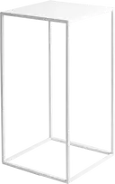Customform Kavos staliukas / Šoninis staliukas, TENSIO METAL 30, 30x60 cm, Balta