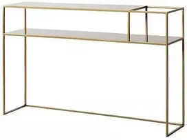 Customform Konsolinis stalas, "Senso Flower" metalas, 120x25 cm, auksinis