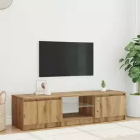 TV staliukas televizoriaus spintelė su LED lemputėmis Artisan ąžuolas