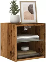 TV staliukas televizoriaus sieninė spintelė su LED lemputėmis Old Wood