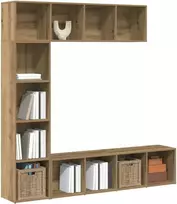 knygų spintelės 3 vnt Artisan Oak Engineered Wood