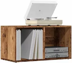 LP laikymo dėžutė Sena mediena 69,5x34x36 cm Inžinerinė mediena