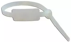 Dirželis kabeliui su vertikale aikštele žymėjimui LEGRAND 032063 180x4.6mm (baltas)
