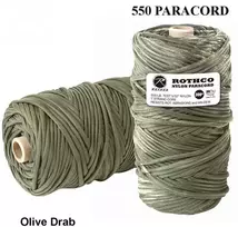 Rothco Virvutė 550 Paracord 90 m OD žalias
