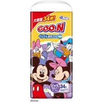 Goo.N Plus Disney Sauskelnės-kelnaitės BIG 13-28kg 34vnt