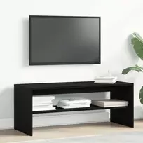 TV staliukas televizoriaus spintelė juodas ąžuolas 100x40x40 cm