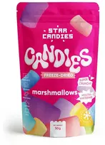 Supergarden STAR CANDIES šaltyje džiovinti zefyriukai "Marshmallows", 50g.