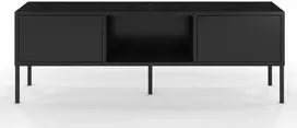 TV staliukas Skandica Komoda, MIRKA, 130x35 cm, Juoda