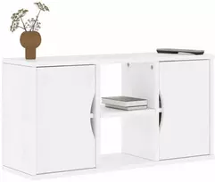 TV staliukas Televizoriaus spintelė, ODDA, balta, 79x24x40cm, pušies masyvas