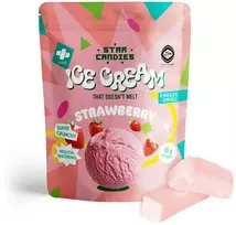 Supergarden STAR CANDIES šaltyje džiovinti braškiniai ledai, 16g